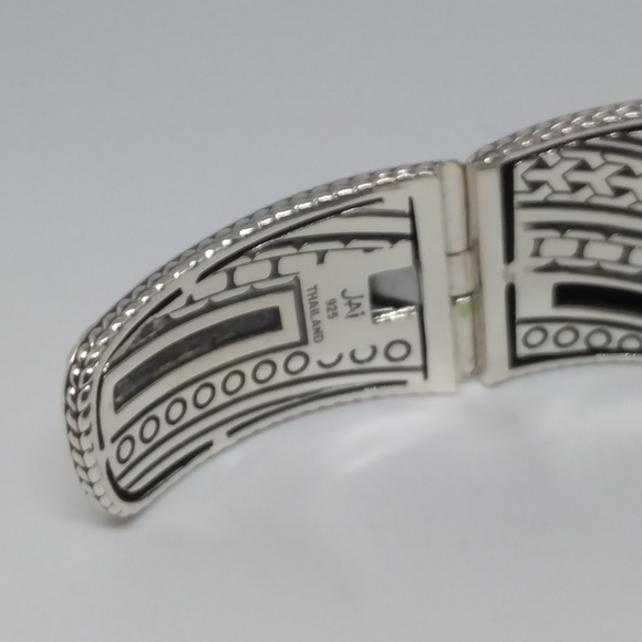 JAI by John Hardy 86.3 gram Solid Sterling Silver Cuff Bracelet - Picture 9 of 12